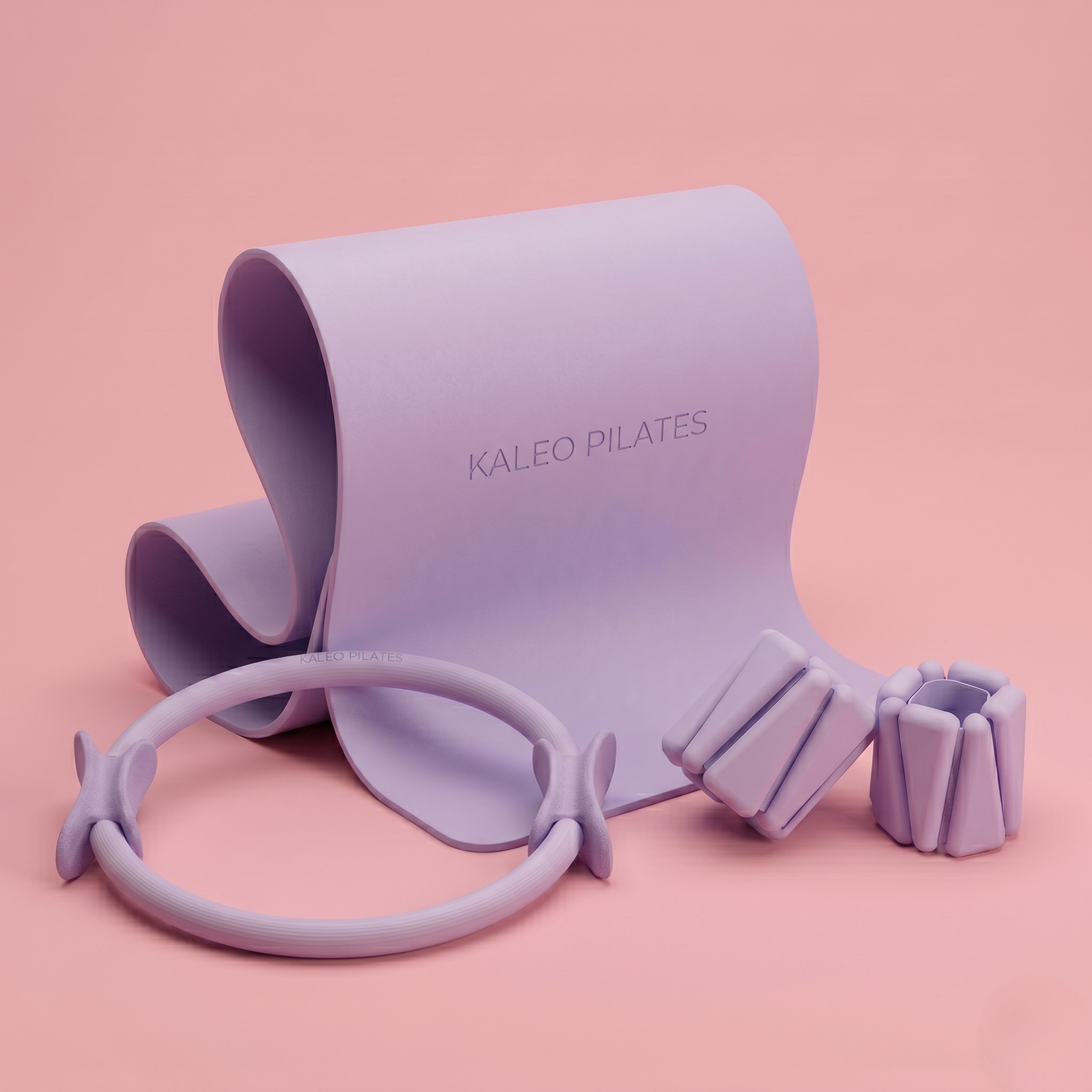 Premium-pilatessett – matte, sirkel og vektmansjetter
